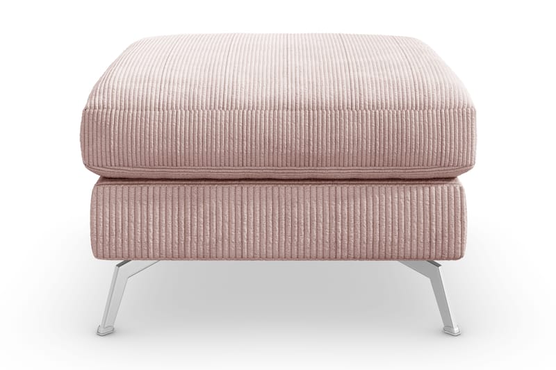 Ocean Lyx Fotpall - Rosa/Krom - Möbler - Stolar & fåtöljer - Pall & puff - Fotpall