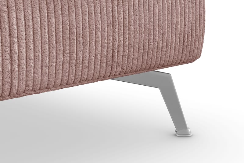 Ocean Lyx Fotpall - Rosa/Krom - Möbler - Stolar & fåtöljer - Pall & puff - Fotpall