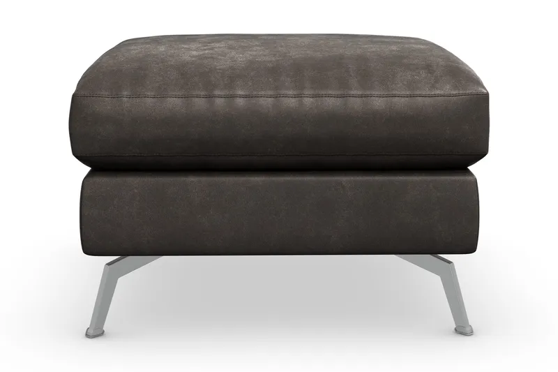 Ocean Lyx Fotpall - Svart/Läder - Möbler - Stolar & fåtöljer - Pall & puff - Fotpall