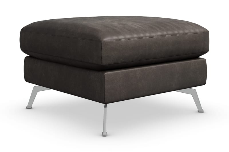 Ocean Lyx Fotpall - Svart/Läder - Möbler - Stolar & fåtöljer - Pall & puff - Fotpall