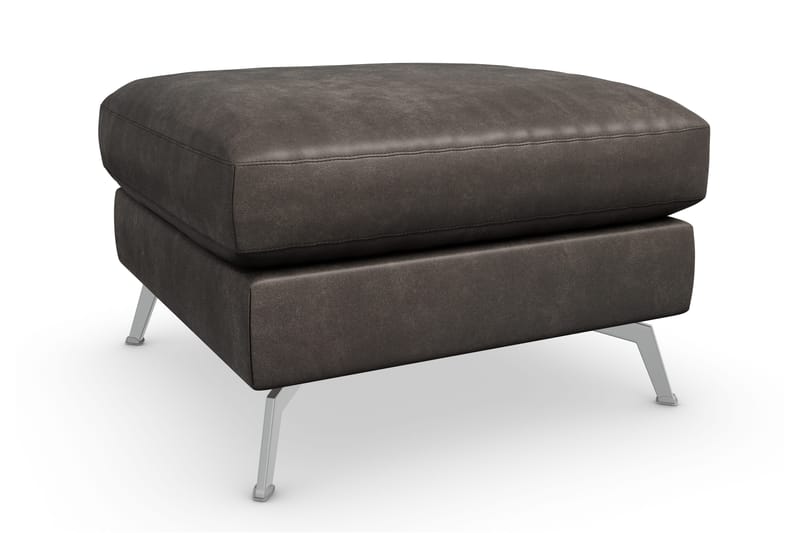 Ocean Lyx Fotpall - Svart/Läder - Möbler - Stolar & fåtöljer - Pall & puff - Fotpall