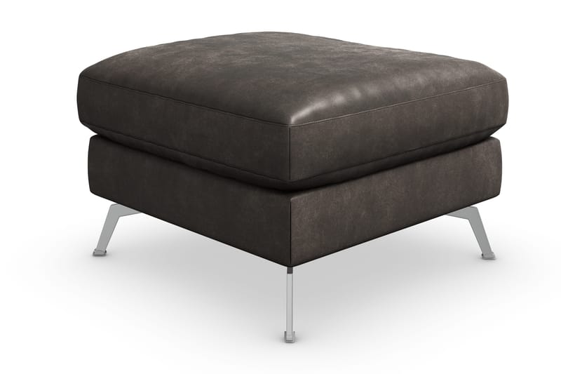 Ocean Lyx Fotpall - Svart/Läder - Möbler - Stolar & fåtöljer - Pall & puff - Fotpall