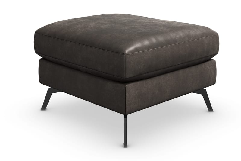 Ocean Lyx Fotpall - Svart/Läder - Möbler - Stolar & fåtöljer - Pall & puff - Fotpall