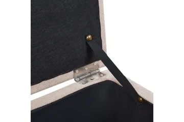 Fotpall Orem Beige/svart - Beige/svart - Möbler - Stolar & fåtöljer - Pall & puff - Fotpall