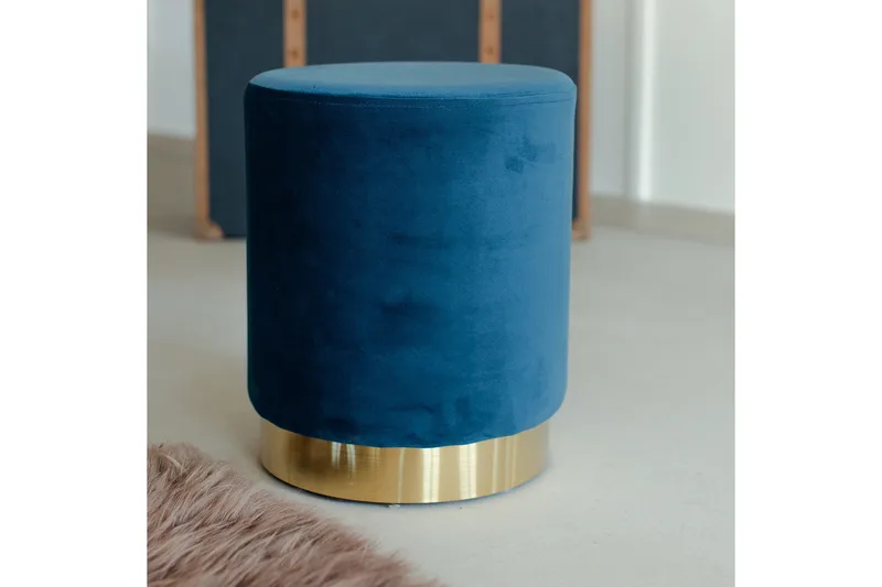 Pall La Perla - Blå - Möbler - Stolar & fåtöljer - Pall & puff - Fotpall