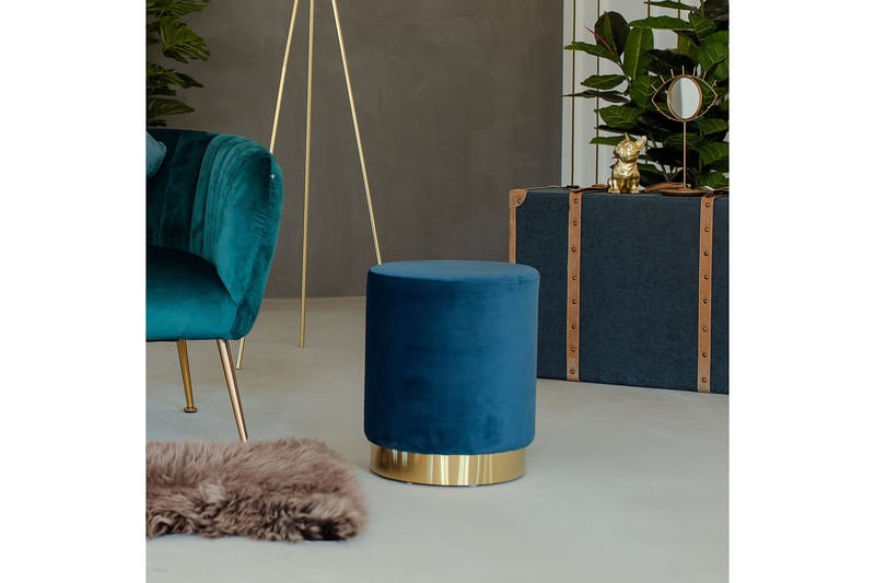 Pall La Perla - Blå - Möbler - Stolar & fåtöljer - Pall & puff - Fotpall