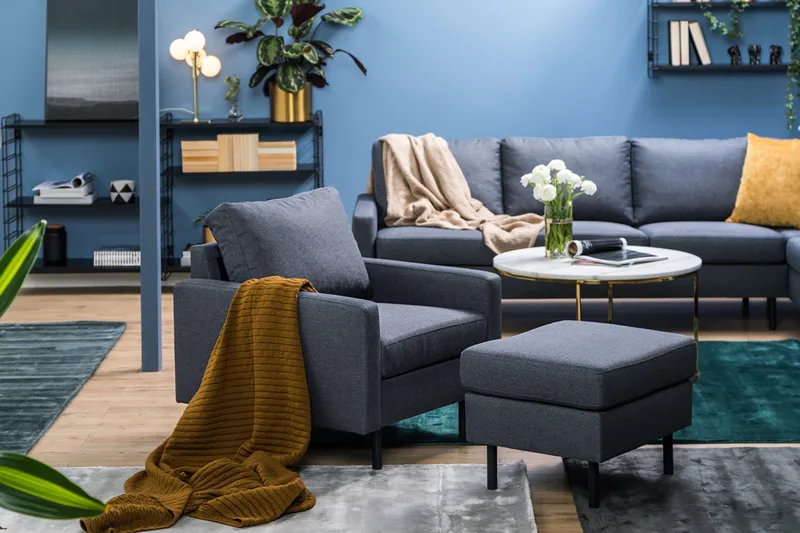 Peppe Fotpall - Mörkgrå - Möbler - Stolar & fåtöljer - Pall & puff - Fotpall