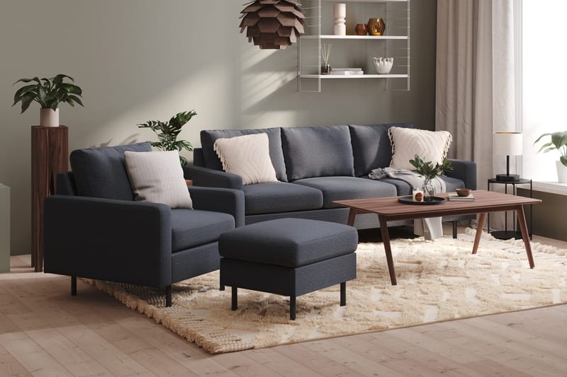 Peppe Fotpall - Mörkgrå - Möbler - Stolar & fåtöljer - Pall & puff - Fotpall