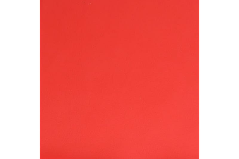Fotpall röd 78x56x32 cm konstläder - Röd - Fotpall