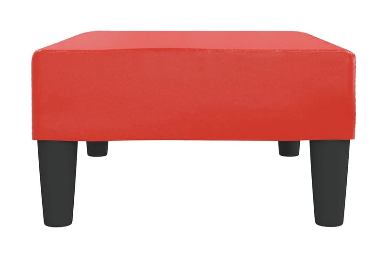 Fotpall röd 78x56x32 cm konstläder - Röd - Möbler - Stolar & fåtöljer - Pall & puff - Fotpall