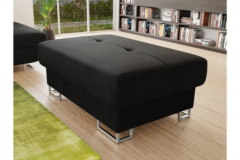 Reginia Fotpall 67 cm Black - Möbler - Stolar & fåtöljer - Pall & puff - Fotpall