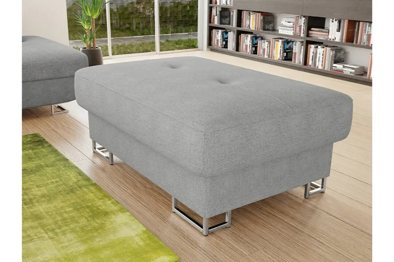 Reginia Fotpall 67 cm Ljusgrå - Möbler - Stolar & fåtöljer - Pall & puff - Fotpall