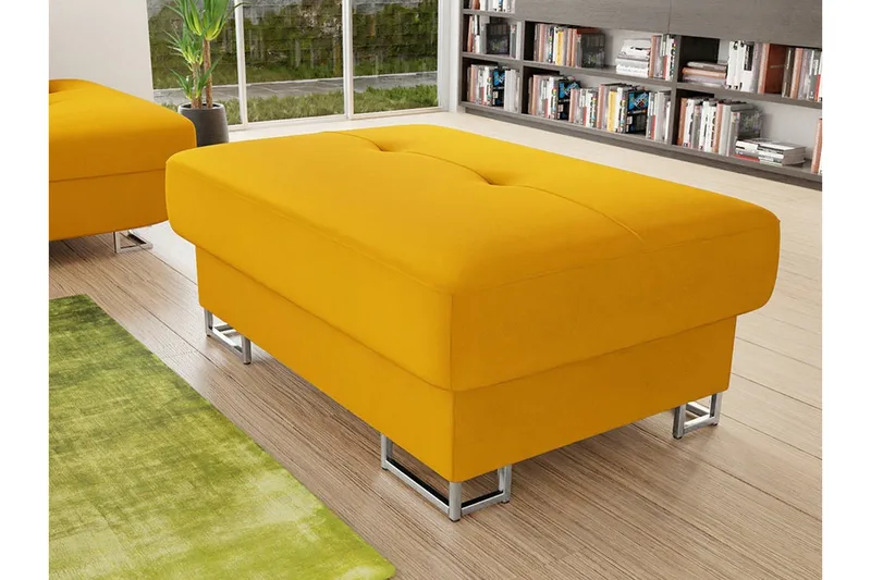 Reginia Fotpall 67 cm Yellow - Möbler - Stolar & fåtöljer - Pall & puff - Fotpall