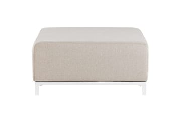 Fotpall Rovigo Beige/vit - Beige/vit - Möbler - Stolar & fåtöljer - Pall & puff - Fotpall