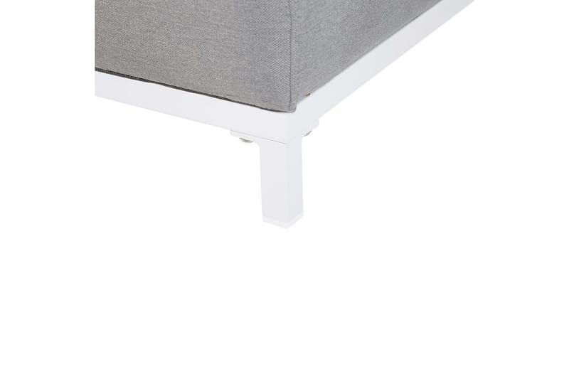 Fotpall Rovigo Ljusgrå/vit - Ljusgrå/vit - Möbler - Stolar & fåtöljer - Pall & puff - Fotpall