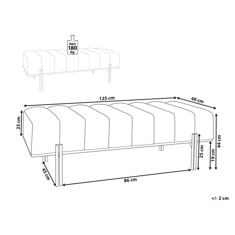 Sängbänk Carey - Möbler - Säng - Sängtillbehör & sänggavel - Ribbotten