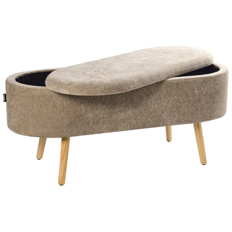 Sängbänk Oklahoma - Brunt, ljust trä - Inredning - Dekorbeslag - Möbelbeslag - Möbelben