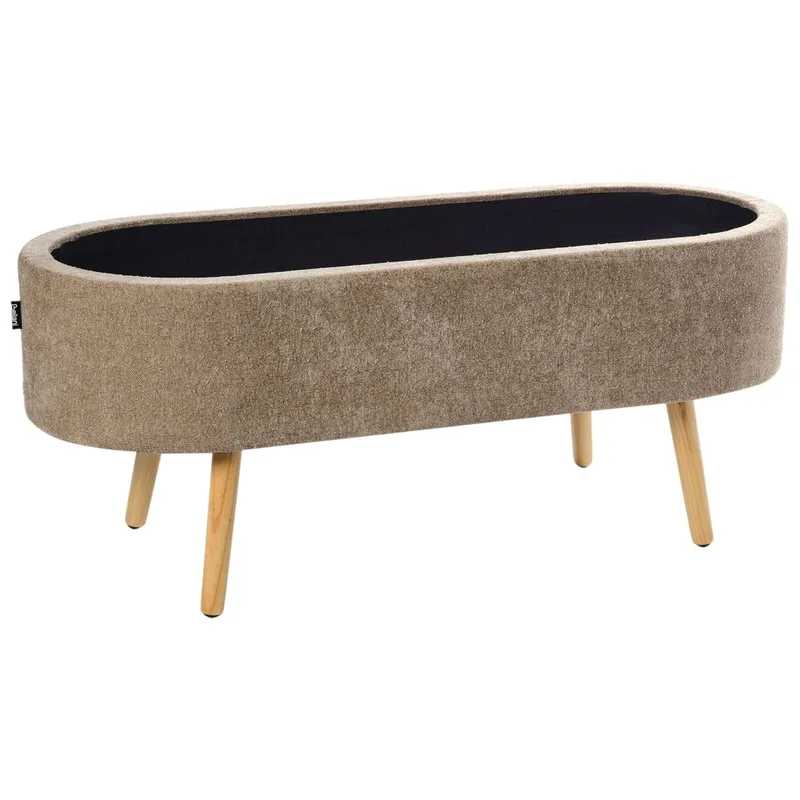 Sängbänk Oklahoma - Brunt, ljust trä - Inredning - Dekorbeslag - Möbelbeslag - Möbelben