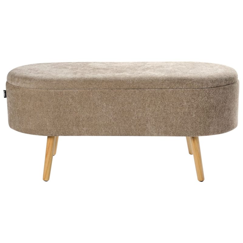 Sängbänk Oklahoma - Brunt, ljust trä - Inredning - Dekorbeslag - Möbelbeslag - Möbelben