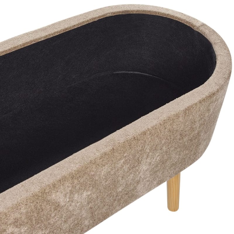 Sängbänk Oklahoma - Brunt, ljust trä - Inredning - Dekorbeslag - Möbelbeslag - Möbelben