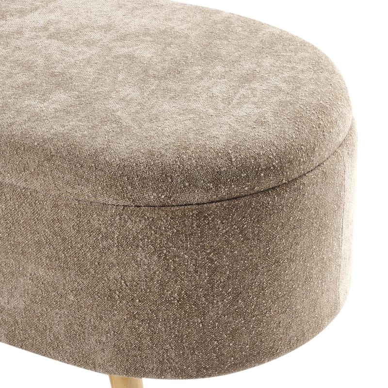 Sängbänk Oklahoma - Brunt, ljust trä - Inredning - Dekorbeslag - Möbelbeslag - Möbelben