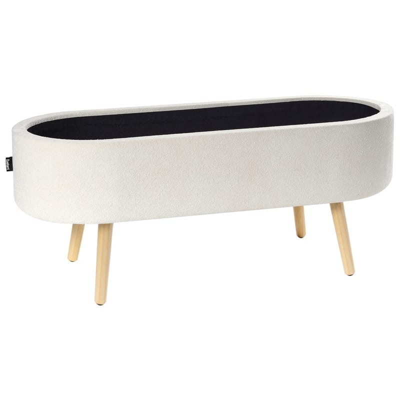 Sängbänk Oklahoma - Vit, ljust trä - Inredning - Dekorbeslag - Möbelbeslag - Möbelben