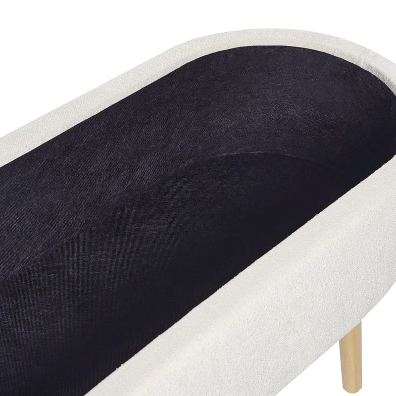 Sängbänk Oklahoma - Vit, ljust trä - Inredning - Dekorbeslag - Möbelbeslag - Möbelben