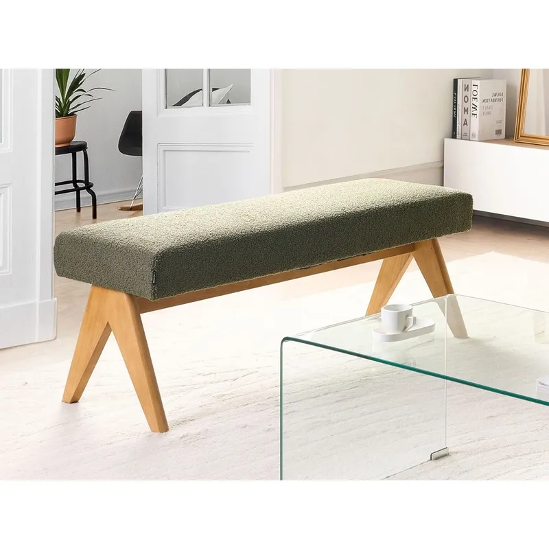 Sängbänk Tamre - Grönt, ljust trä - Möbler - Stolar & fåtöljer - Pall & puff - Fotpall - Bäddbar fotpall