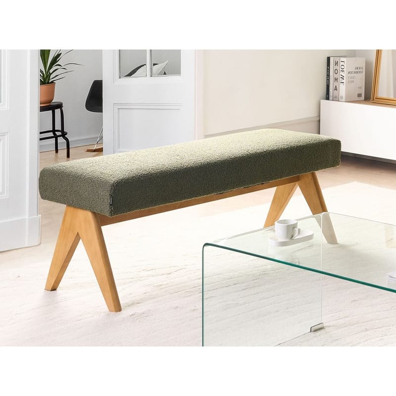 Sängbänk Tamre - Grönt, ljust trä - Möbler - Stolar & fåtöljer - Pall & puff - Fotpall - Bäddbar fotpall