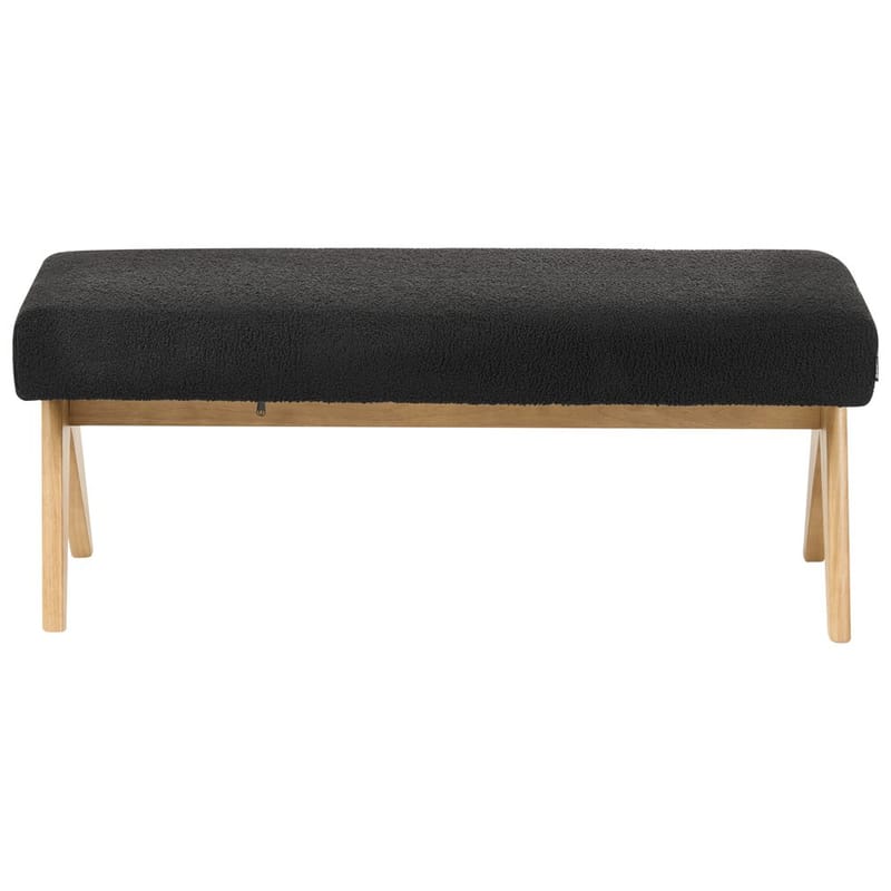 Sängbänk Tamre - Svart, ljust trä - Möbler - Stolar & fåtöljer - Pall & puff - Fotpall - Bäddbar fotpall