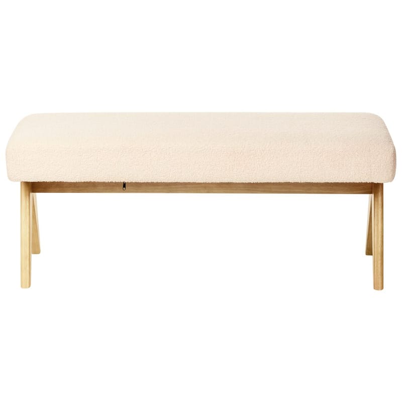 Sängbänk Tamre - Vit, ljust trä - Möbler - Stolar & fåtöljer - Pall & puff - Fotpall - Bäddbar fotpall