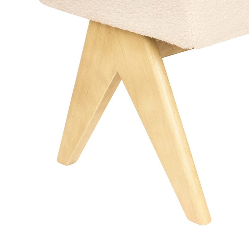 Sängbänk Tamre - Vit, ljust trä - Möbler - Stolar & fåtöljer - Pall & puff - Fotpall - Bäddbar fotpall