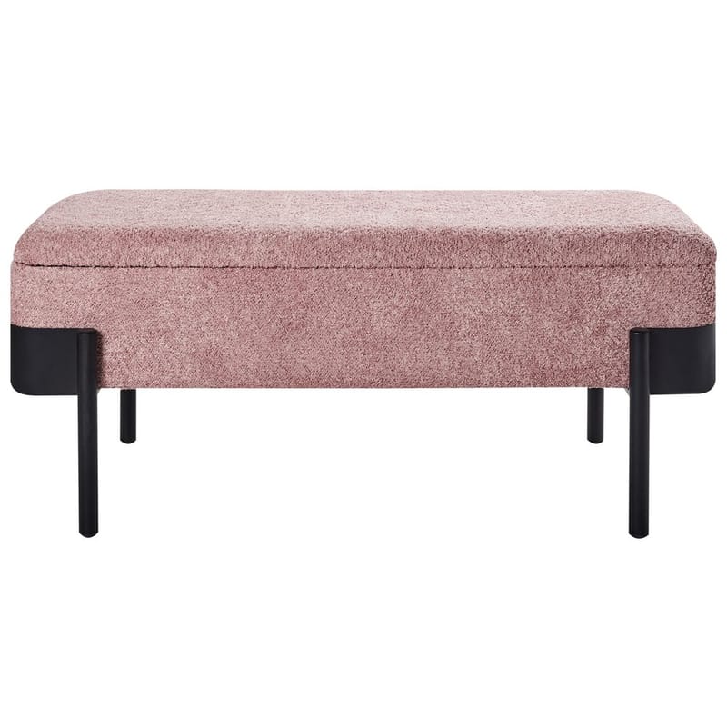 Sängbänk Warren - Rosa, Svart - Möbler - Stolar & fåtöljer - Pall & puff - Fotpall