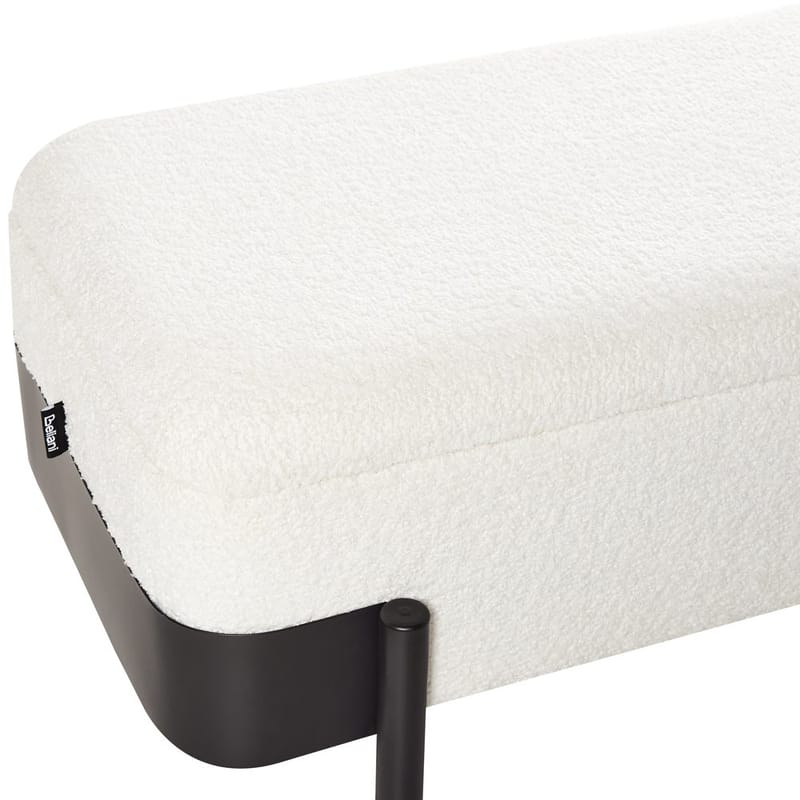 Sängbänk Warren - Vit, Svart - Möbler - Stolar & fåtöljer - Pall & puff - Fotpall