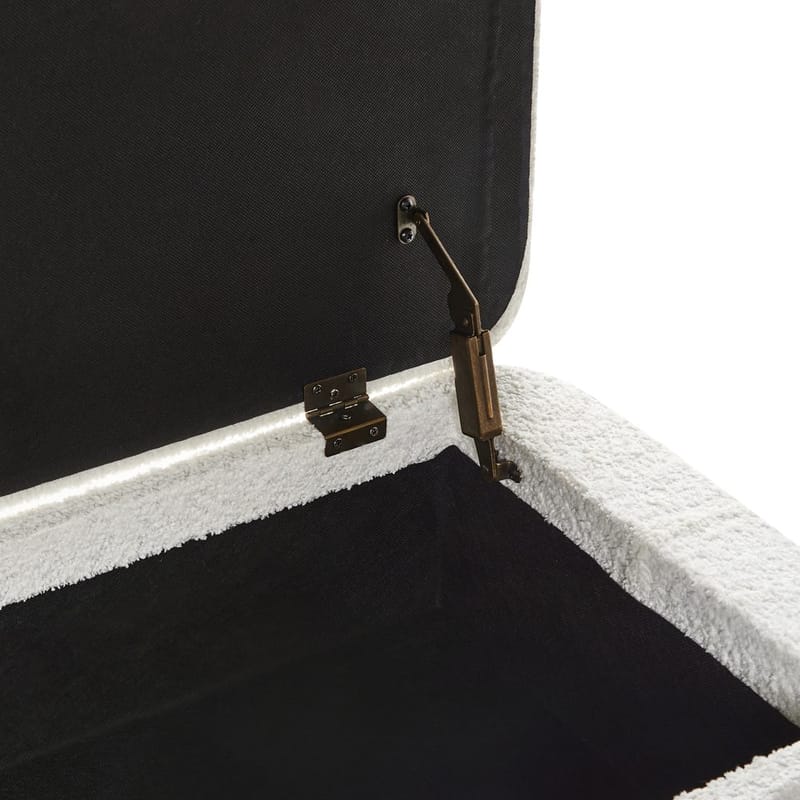 Sängbänk Warren - Vit, Svart - Möbler - Stolar & fåtöljer - Pall & puff - Fotpall