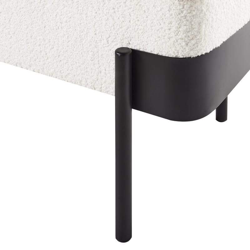 Sängbänk Warren - Vit, Svart - Möbler - Stolar & fåtöljer - Pall & puff - Fotpall