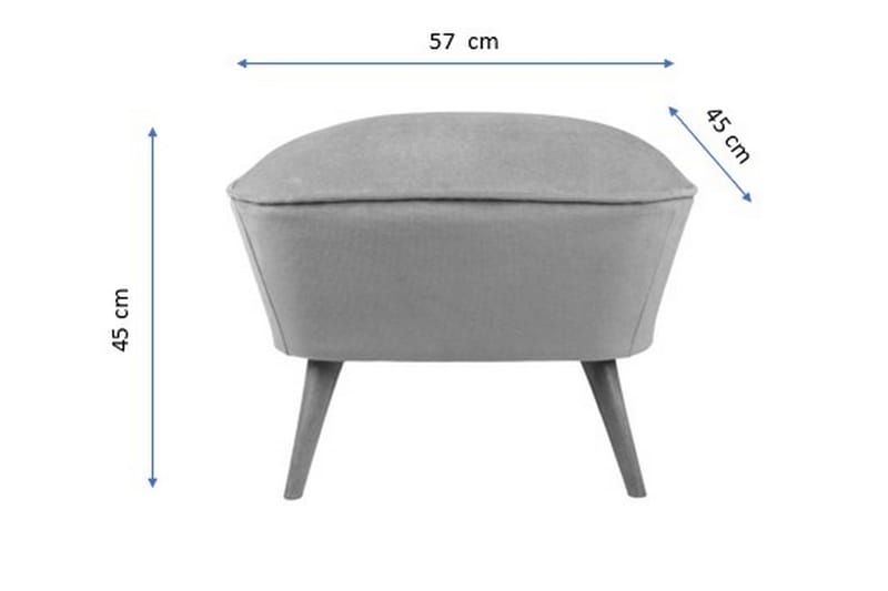 Saberi Fotpall - Gul - Möbler - Stolar & fåtöljer - Pall & puff - Fotpall