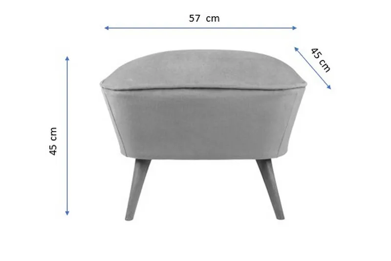 Saberi Fotpall - Lila - Möbler - Stolar & fåtöljer - Pall & puff - Fotpall