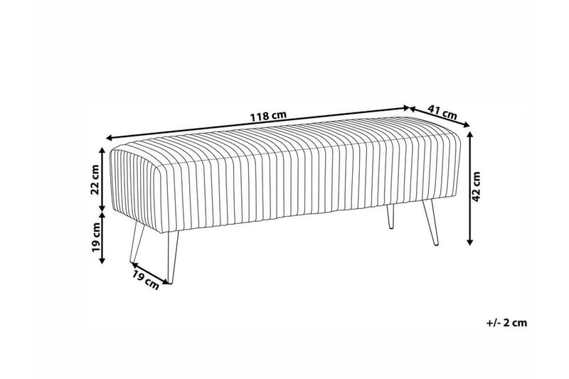 Salbertand Fotpall - Svart - Fotpall