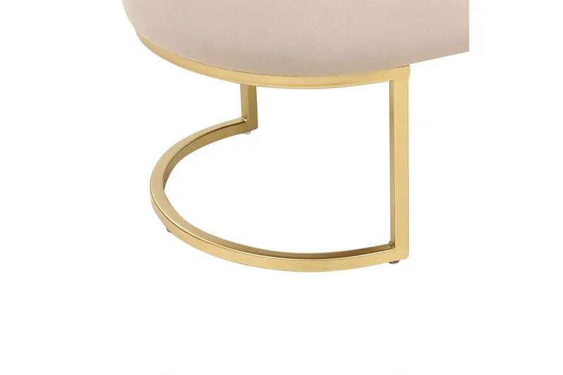 Sittbänk Milry Beige/guld - Beige/guld - Möbler - Stolar & fåtöljer - Pall & puff - Fotpall - Bäddbar fotpall