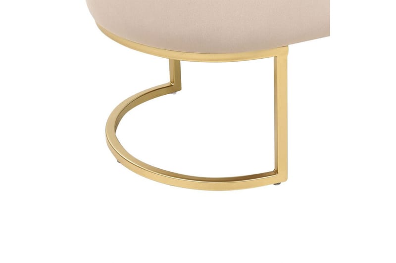 Sittbänk Milry Beige/guld - Beige/guld - Möbler - Stolar & fåtöljer - Pall & puff - Fotpall - Bäddbar fotpall