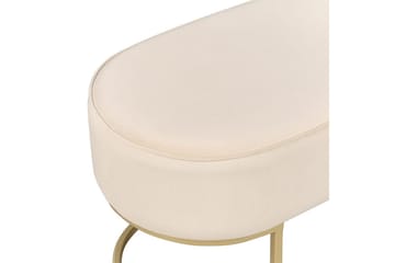 Sittbänk Milry Krämvit/guld - Krämvit/guld - Möbler - Stolar & fåtöljer - Pall & puff - Fotpall - Bäddbar fotpall