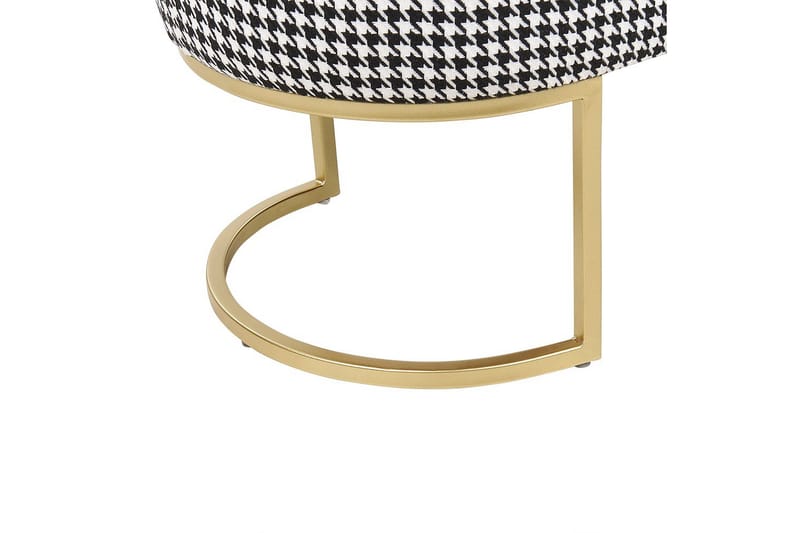 Sittbänk Milry Svart/vit/guld - Svart/vit/guld - Möbler - Stolar & fåtöljer - Pall & puff - Fotpall - Bäddbar fotpall