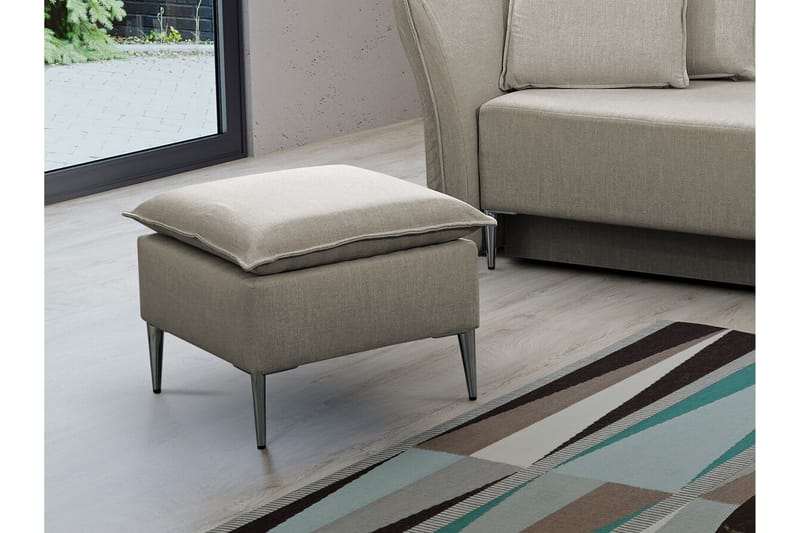 Staffin Fotpall 50 cm Beige/Light beige - Möbler - Stolar & fåtöljer - Pall & puff - Fotpall