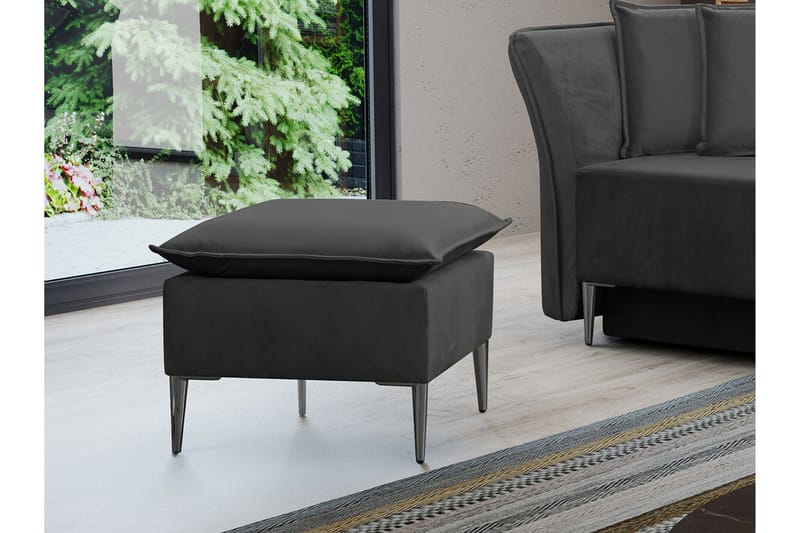 Staffin Fotpall 50 cm Black - Möbler - Stolar & fåtöljer - Pall & puff - Fotpall