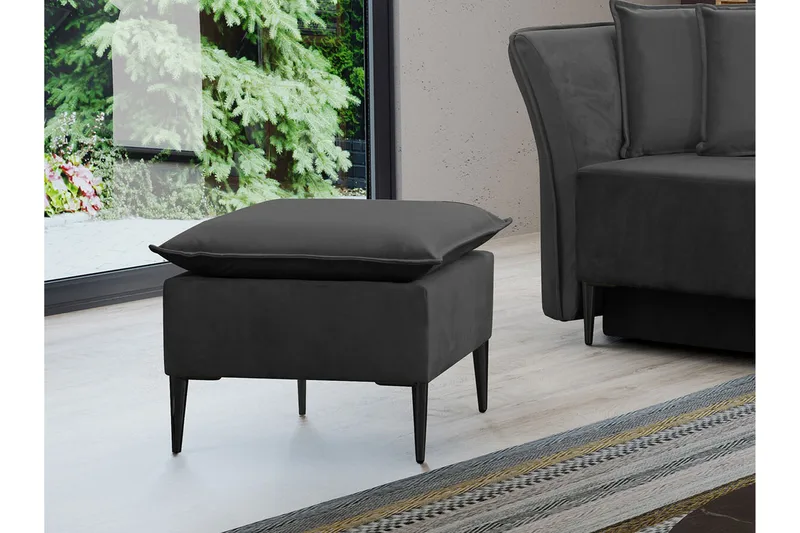 Staffin Fotpall 50 cm Dark grey - Möbler - Stolar & fåtöljer - Pall & puff - Fotpall