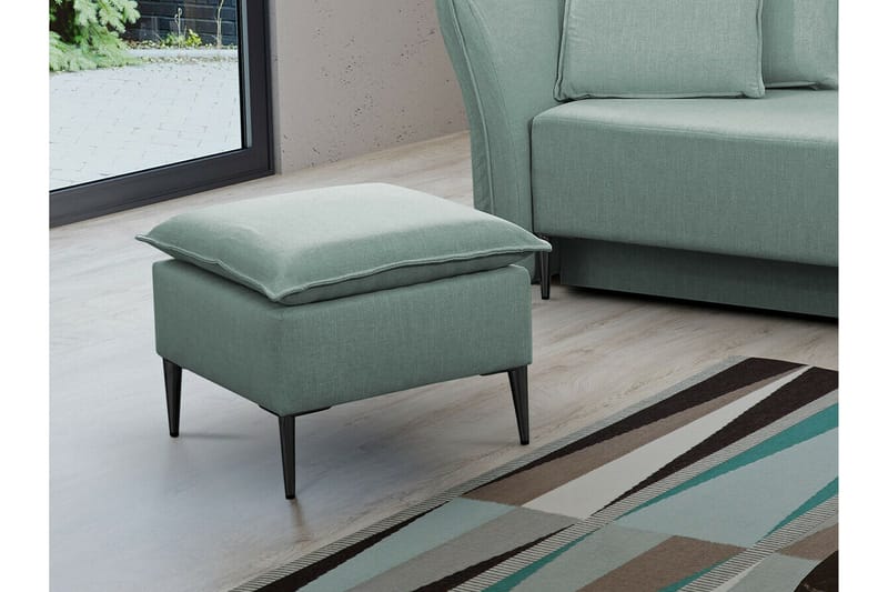 Staffin Fotpall 50 cm Light blue/Light grey - Möbler - Stolar & fåtöljer - Pall & puff - Fotpall