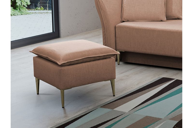 Staffin Fotpall 50 cm Light brown - Möbler - Stolar & fåtöljer - Pall & puff - Fotpall
