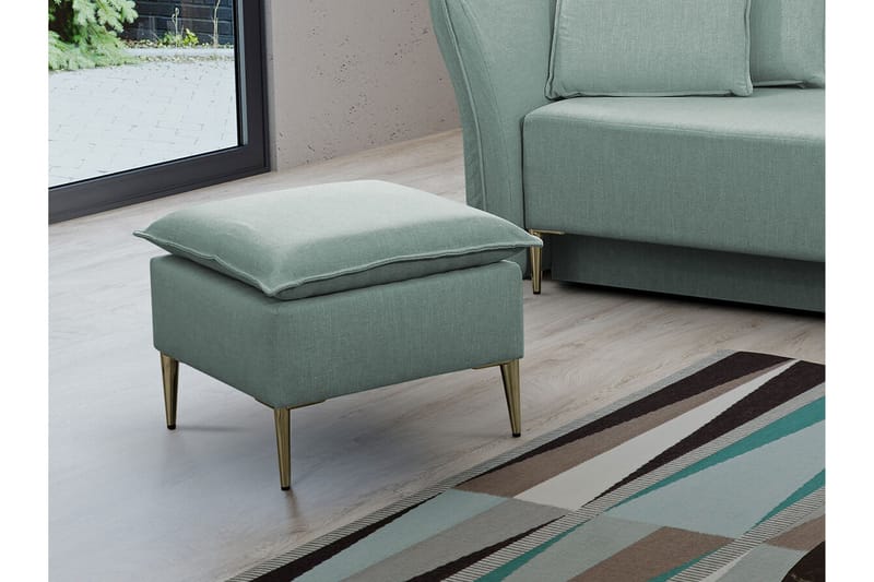 Staffin Fotpall 50 cm Light green - Möbler - Stolar & fåtöljer - Pall & puff - Fotpall