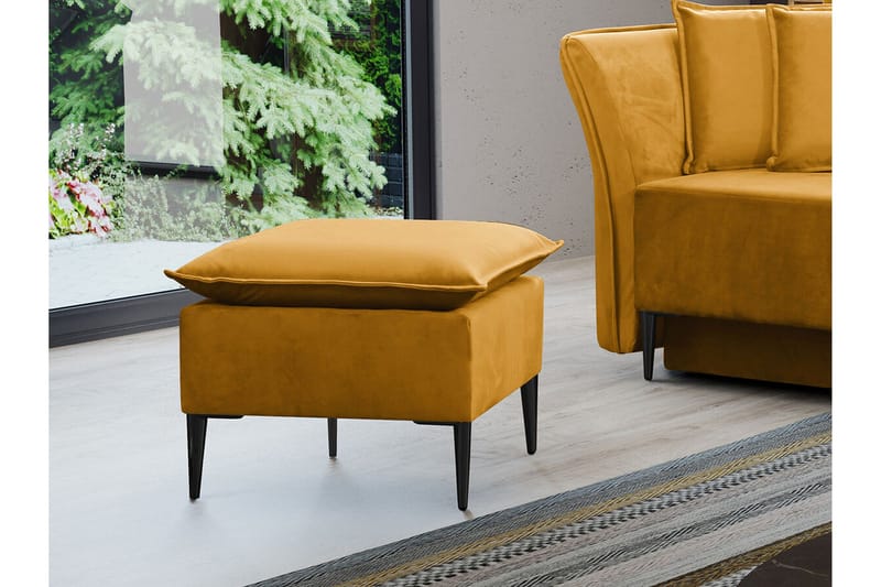 Staffin Fotpall 50 cm Yellow - Möbler - Stolar & fåtöljer - Pall & puff - Fotpall
